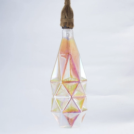 120 Iridescent Faceted Vase LED Bulb 120 Iridescent Faceted Vase LED Bulb