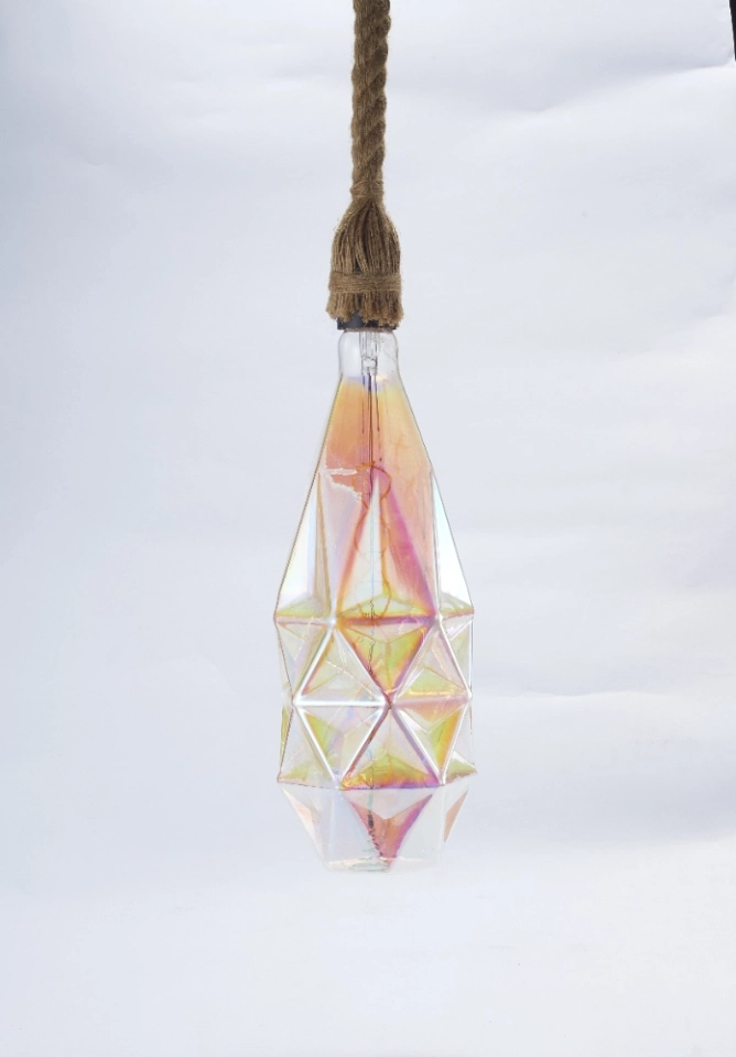 120 Iridescent Faceted Vase LED Bulb (7) 120 Iridescent Faceted Vase LED Bulb (7)