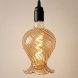 125 Amber Vase Shaped Glass LED Bulb (2) 125 Amber Vase Shaped Glass LED Bulb (2)
