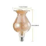 125 Amber Vase Shaped Glass LED Bulb (5) 125 Amber Vase Shaped Glass LED Bulb (5)