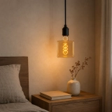 95 Square Amber Glass LED Bulb (6)