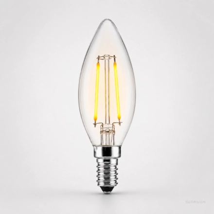 GLORILUM C35 E14 LED Filament Candle Bulb 2W