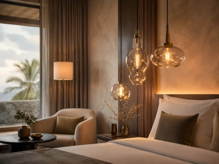 Custom Decorative Glass Bulbs for Boutique Hotels and Guest Rooms