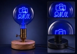 G125 Blue Letter LED Globe Bulb with Champagne Glass for Custom Name Atmosphere Lighting (7) G125 Blue Letter LED Globe Bulb with Champagne Glass for Custom Name Atmosphere Lighting (7)