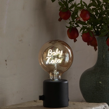 G125 Champagne Glass Custom Letter LED Globe Bulb Personalized Name Atmosphere Light