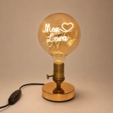 G125 Champagne Glass Custom Letter LED Globe Bulb Personalized Name Atmosphere Light (4) G125 Champagne Glass Custom Letter LED Globe Bulb Personalized Name Atmosphere Light (4)