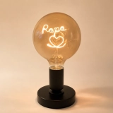 G125 Champagne Glass Custom Letter LED Globe Bulb Personalized Name Atmosphere Light (6) G125 Champagne Glass Custom Letter LED Globe Bulb Personalized Name Atmosphere Light (6)