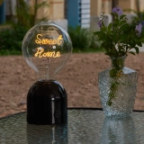 G125 Clear Glass Custom Letter LED Globe Bulb with Double-Line Personalized Filament (5) G125 Clear Glass Custom Letter LED Globe Bulb with Double-Line Personalized Filament (5)