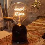 G125 Clear Glass Custom Letter LED Globe Bulb with Double-Line Personalized Filament (7) G125 Clear Glass Custom Letter LED Globe Bulb with Double-Line Personalized Filament (7)