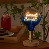 G125 Clear Top Blue Bottom Custom Letter LED Globe Bulb with Warm White Filament (5) G125 Clear Top Blue Bottom Custom Letter LED Globe Bulb with Warm White Filament (5)