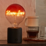 G125 Red Top Custom Letter LED Globe Bulb with Warm White Single-Line Filament (7) G125 Red Top Custom Letter LED Globe Bulb with Warm White Single-Line Filament (7)
