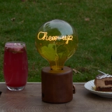 G125 Reverse Two-Tone Custom Letter LED Globe Bulb with Clear Top and Lemon Yellow Base (3) G125 Reverse Two-Tone Custom Letter LED Globe Bulb with Clear Top and Lemon Yellow Base (3)