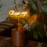 G125 Reverse Two-Tone Custom Letter LED Globe Bulb with Clear Top and Lemon Yellow Base (5) G125 Reverse Two-Tone Custom Letter LED Globe Bulb with Clear Top and Lemon Yellow Base (5)