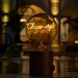G125 Reverse Two-Tone Custom Letter LED Globe Bulb with Clear Top and Lemon Yellow Base (6) G125 Reverse Two-Tone Custom Letter LED Globe Bulb with Clear Top and Lemon Yellow Base (6)
