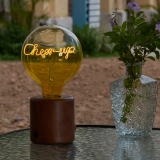 G125 Reverse Two-Tone Custom Letter LED Globe Bulb with Clear Top and Lemon Yellow Base (7) G125 Reverse Two-Tone Custom Letter LED Globe Bulb with Clear Top and Lemon Yellow Base (7)