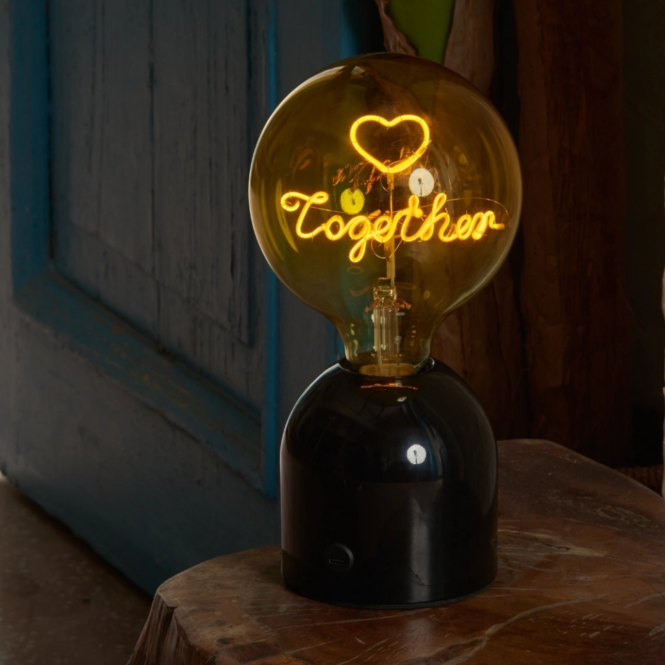G125 Two-Tone Custom Letter LED Globe Bulb with Lemon Yellow Glass and Warm White Filament (4) G125 Two-Tone Custom Letter LED Globe Bulb with Lemon Yellow Glass and Warm White Filament (4)