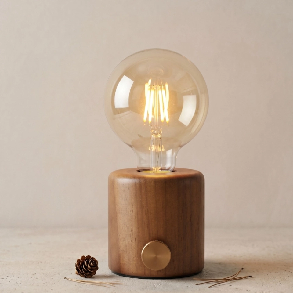 G95 Clear Glass LED Filament Bulb with Four-Line Filament (2)