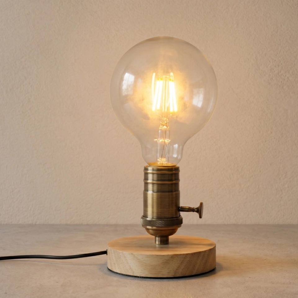 G95 Clear Glass LED Filament Bulb with Four-Line Filament (7)