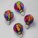 G95 Hand-Painted Stained Glass LED Globe Bulb – Colorful Decorative Ambient & Party Light (3) G95 Hand-Painted Stained Glass LED Globe Bulb – Colorful Decorative Ambient & Party Light (3)