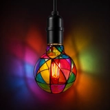 G95 Hand-Painted Stained Glass LED Globe Bulb – Colorful Decorative Ambient & Party Light (6) G95 Hand-Painted Stained Glass LED Globe Bulb – Colorful Decorative Ambient & Party Light (6)