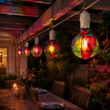 G95 Hand-Painted Stained Glass LED Globe Bulb – Colorful Decorative Ambient & Party Light (8) G95 Hand-Painted Stained Glass LED Globe Bulb – Colorful Decorative Ambient & Party Light (8)