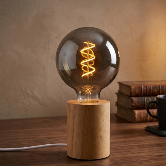 G95 Smoke Gray Glass LED Bulb with Soft Filament G95 Smoke Gray Glass LED Bulb with Soft Filament
