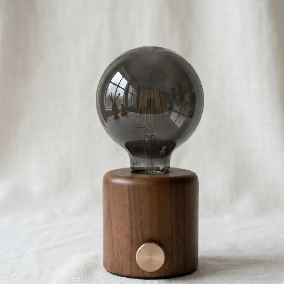 G95 Smoke Gray Glass LED Bulb with Soft Filament (3) G95 Smoke Gray Glass LED Bulb with Soft Filament (3)