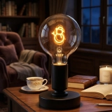 G95 Clear Glass LED Bulb with Snowman LED Light Plate (6)