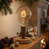 G95 Champagne Glass LED Bulb with Snowman LED Light Plate (6) G95 Champagne Glass LED Bulb with Snowman LED Light Plate (6)