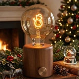 G95 Champagne Glass LED Bulb with Snowman LED Light Plate (8)
