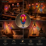 GLORILUM Colorful Stained Glass LED Filament Bulb Collection for Decorative Ambient Lighting (5) GLORILUM Colorful Stained Glass LED Filament Bulb Collection for Decorative Ambient Lighting (5)