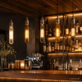GLORILUM E27 LED Filament Bulb, Vintage Edison Tubular Light Bulb with Amber, Smoke Gray, Clear, Painted White and Milk White Glass (6)