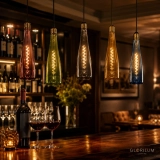 GLORILUM Wine Bottle-Shaped LED Filament Light, E27 Decorative Colored Glass Bulb for Bars, Restaurants and Hotel Lighting (6) GLORILUM Wine Bottle-Shaped LED Filament Light, E27 Decorative Colored Glass Bulb for Bars, Restaurants and Hotel Lighting (6)