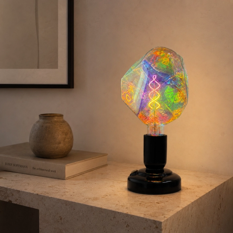 180 Iridescent Meteor Glass LED Bulb (6)