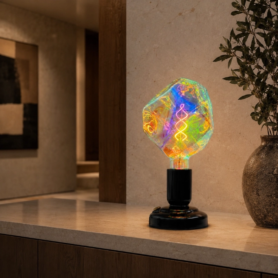 180 Iridescent Meteor Glass LED Bulb (7)