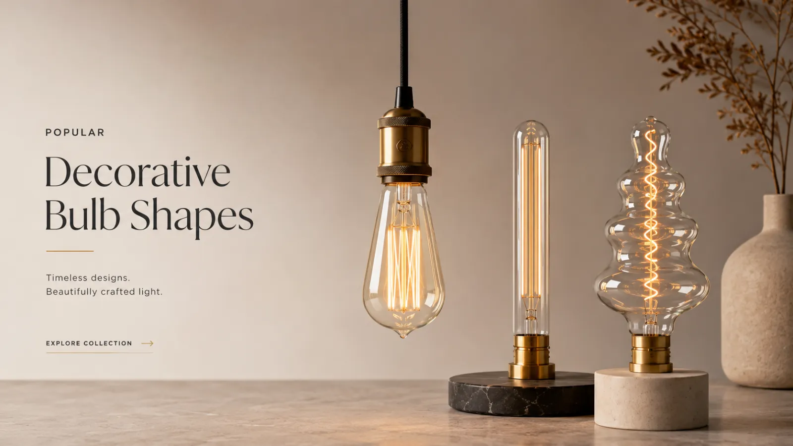 Popular Decorative Bulb Shapes