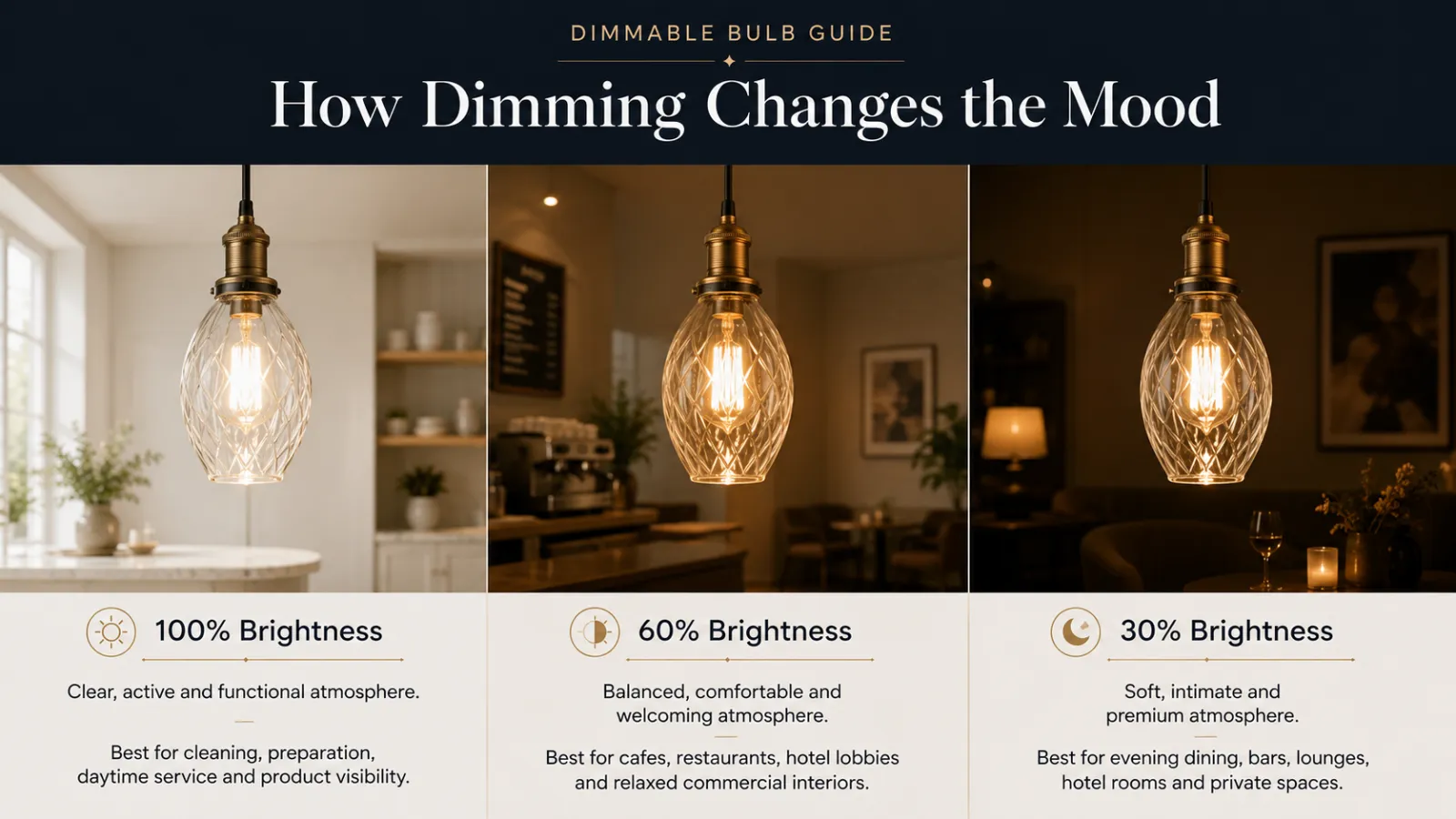 How Dimming Changes the Mood