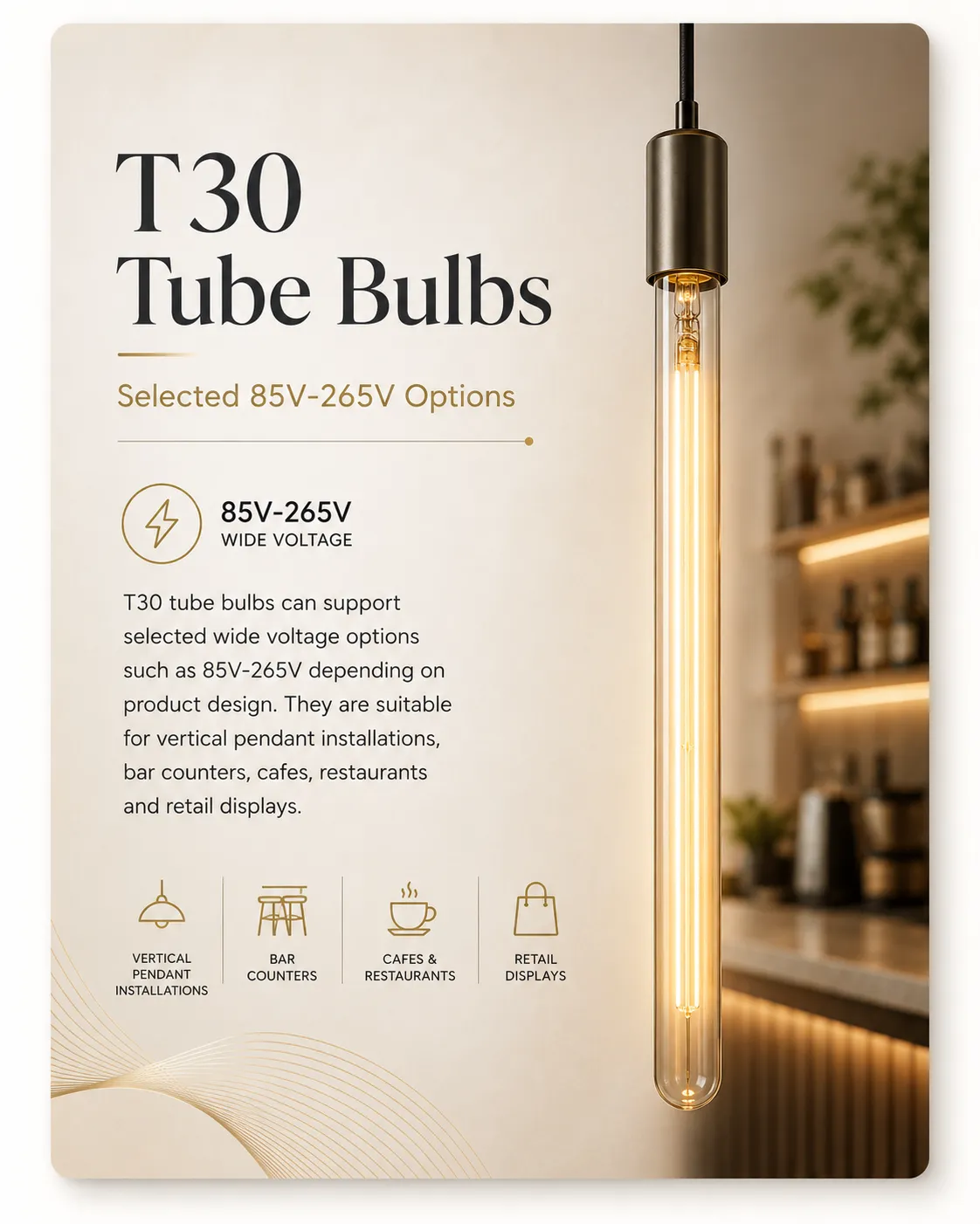 T30 Tube Bulbs T30 Tube Bulbs