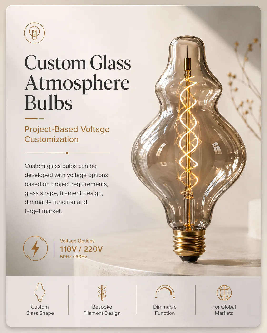 Custom Glass Atmosphere Bulbs Custom Glass Atmosphere Bulbs