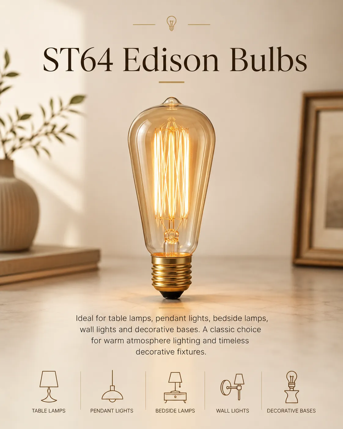 ST64 Edison Bulbs ST64 Edison Bulbs