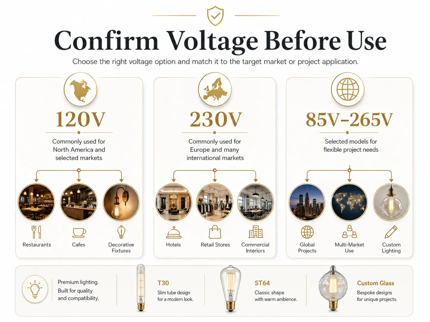 Confirm Voltage Before Use Confirm Voltage Before Use