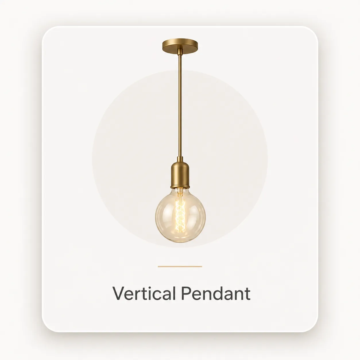 Vertical Pendant Installation Vertical Pendant Installation