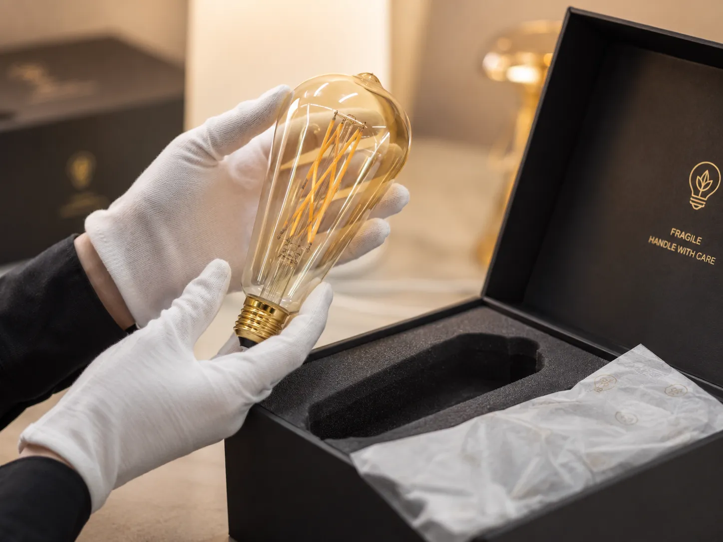 Handle Glass Bulbs Carefully Handle Glass Bulbs Carefully