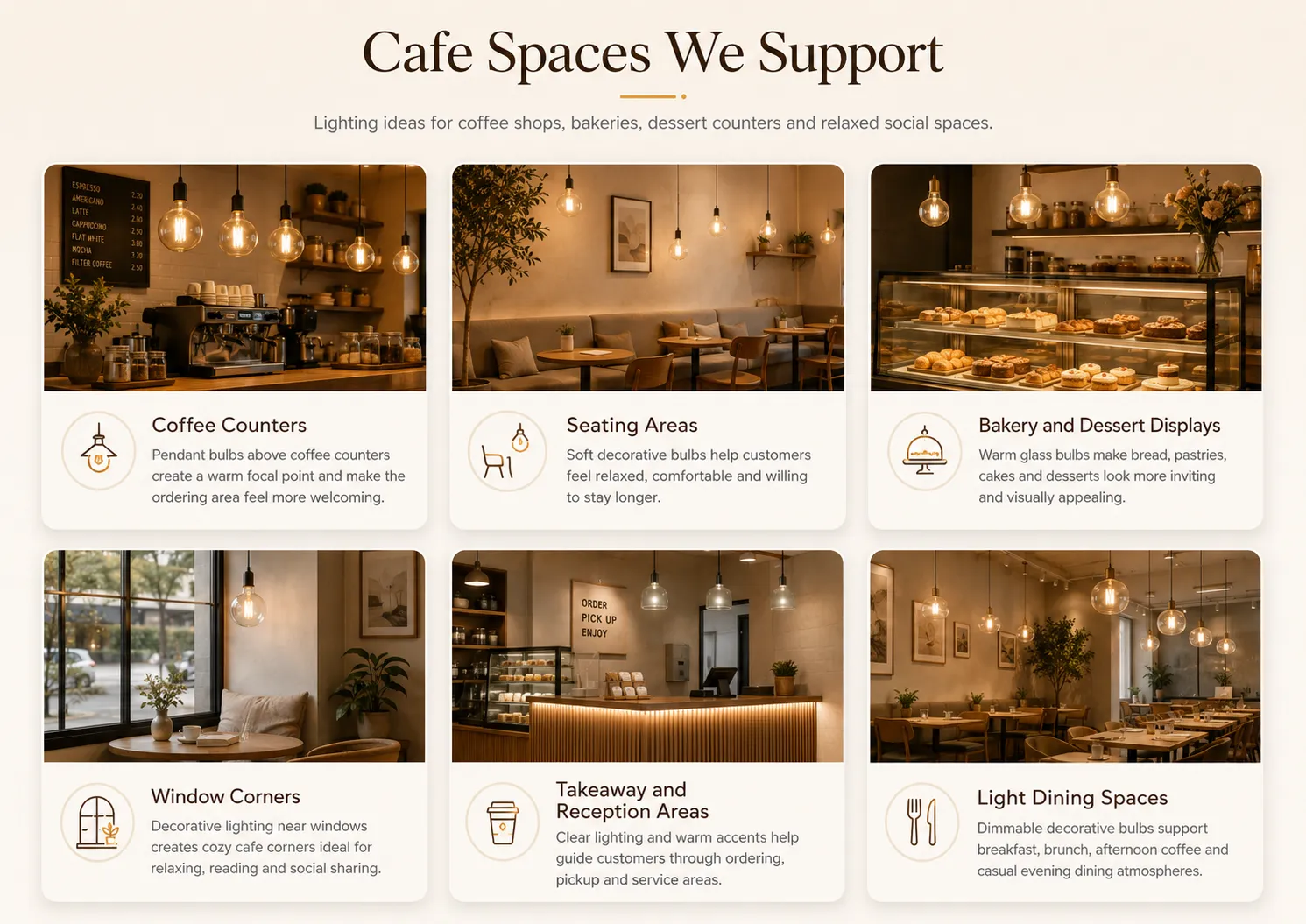 Cafe Spaces We Support