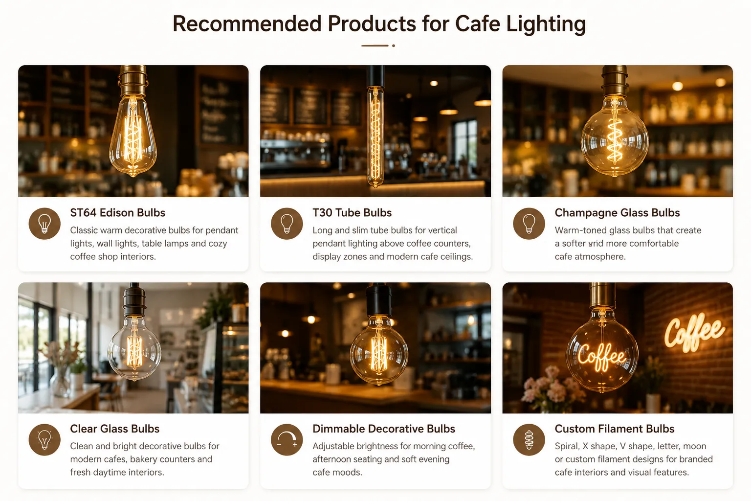 Recommended Products for Cafe Lighting