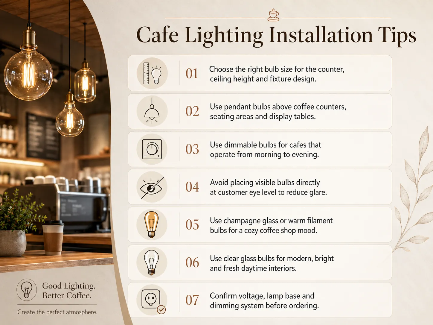Installation Tips for Cafe Lighting