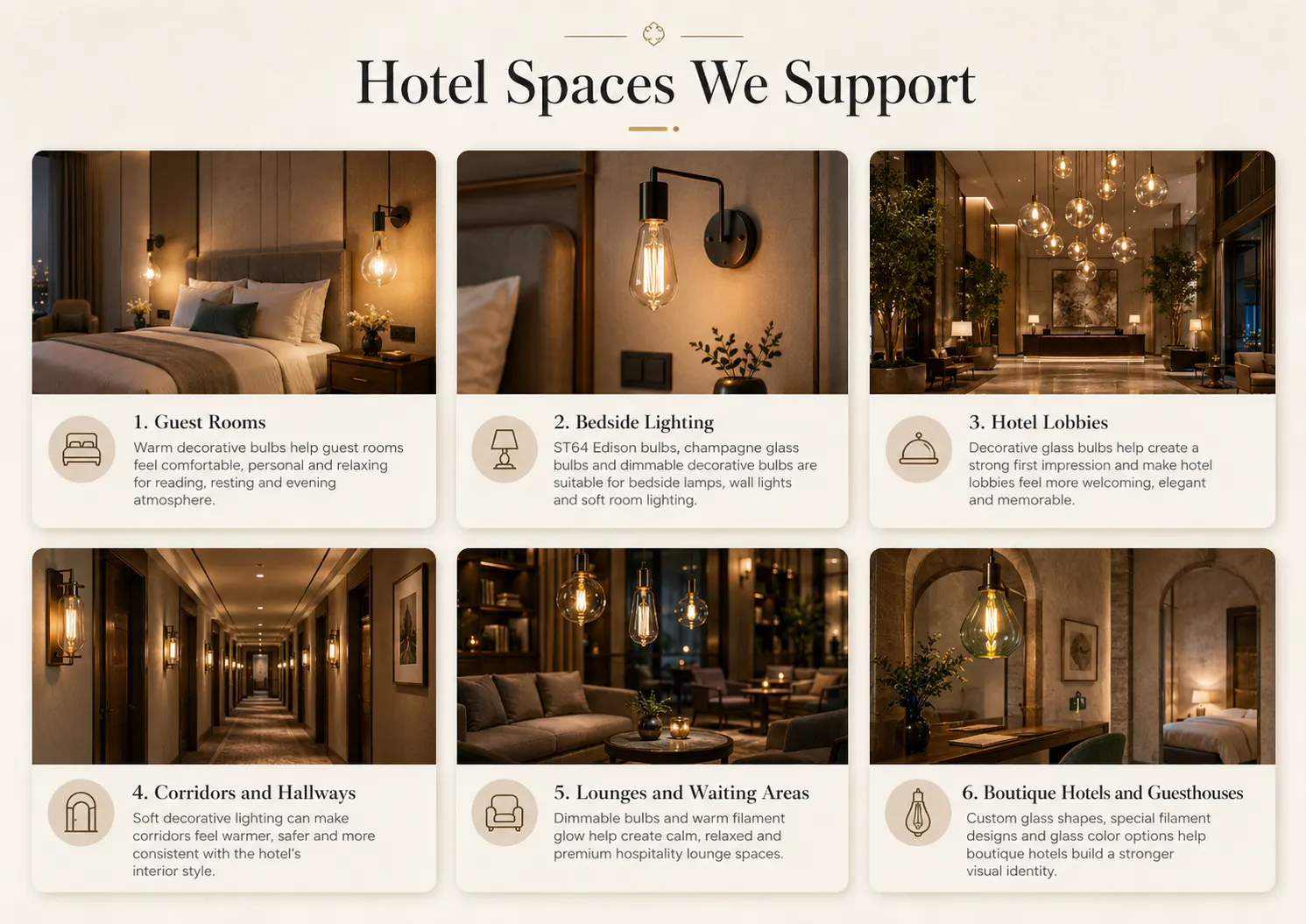 Hotel Spaces We Support