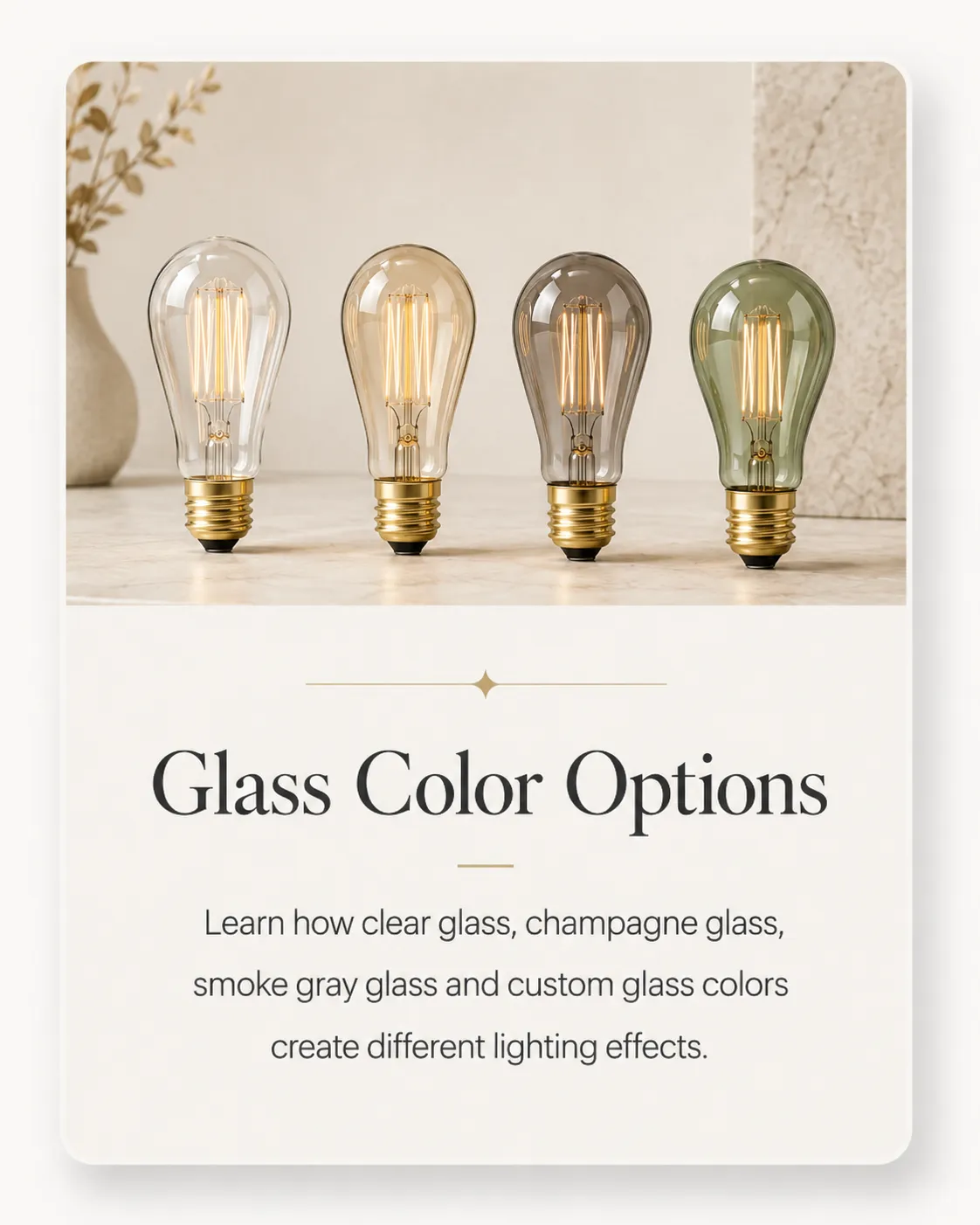Glass Color Options