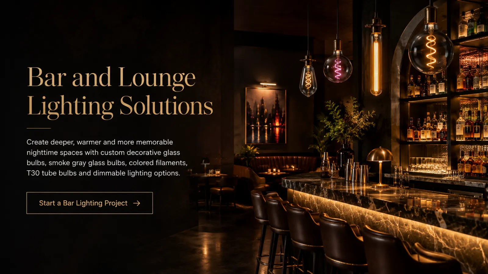 Bar and Lounge Lighting Solutions Bar and Lounge Lighting Solutions
