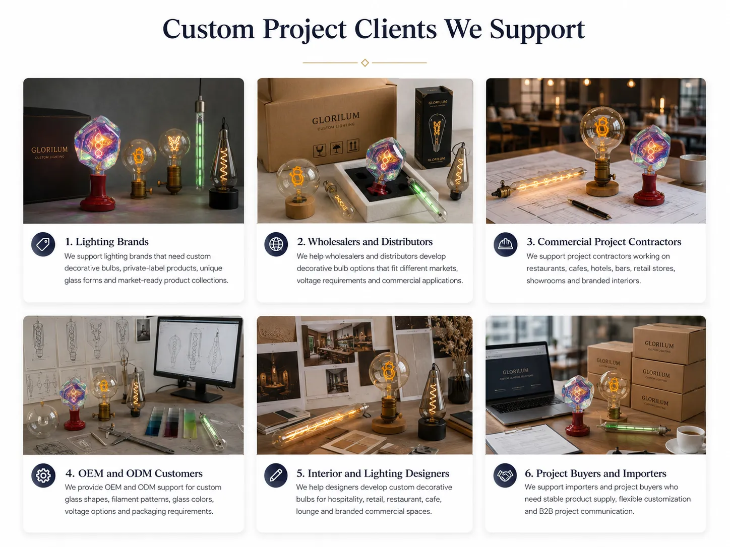 Custom Project Clients We Support Custom Project Clients We Support